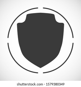 shield outline icon isolated on a beautiful background. shield symbol for website design, mobile app, logo, user interface. Editable stroke. Vector shield illustrator. EPS 10 shield