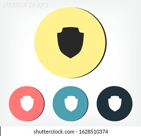 shield outline icon isolated on a beautiful background. shield symbol for website design, mobile app, logo, user interface. Editable stroke. Vector shield illustrator. EPS 10 shield