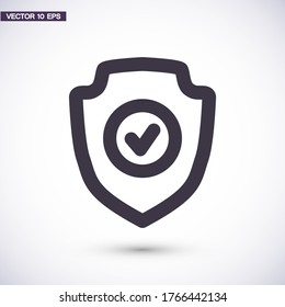 Umrisssymbol einzeln auf schönem Hintergrund. Schild Symbol für Website-Design, mobile App, Logo, Benutzeroberfläche. Bearbeitbarer Strich. Vektorschild-Illustrator. EPS10-Schutzschild