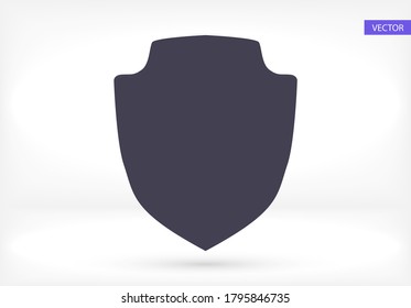 shield outline icon isolated on a beautiful background. shield symbol for website design, mobile app, logo, user interface. Editable stroke. Vector shield illustrator. EPS 10 shield