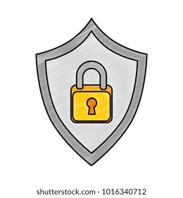 shield with padlock icon