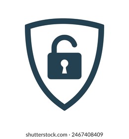 shield padlock icon design vector template