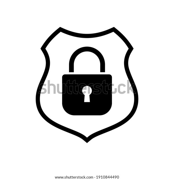 shield and padlock icon or\
logo