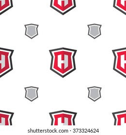 Shield patern. Abstract symbol of security. 