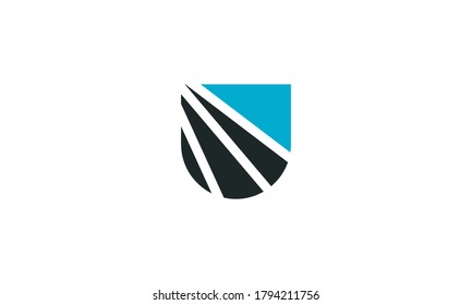 shield and path  technology logo symbol design vector logo graphic idea creative