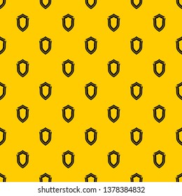 Shield pattern seamless vector repeat geometric yellow for any design