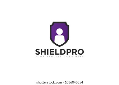 shield people logo and shield icon Vector design Template. Vector Illustrator Eps.10
