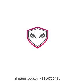 Shield phantom vector for brand or identity