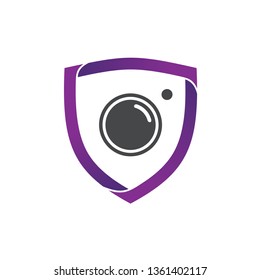 Shield Photography Logo Vector