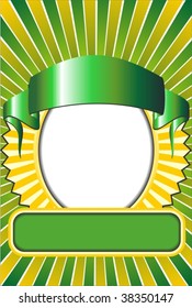 shield poster vector green