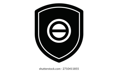 Schild mit einem inneren Verbotsschild, das Sicherheits-, Schutz-, Sicherheits-, Verbots-, Beschränkungs- und Datenschutzkonzepte darstellt.