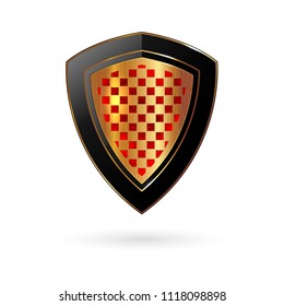 Shield to protect from everything. Vector illustration.