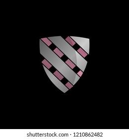 Shield Protect Metallic Premium Creative Abstract Modern Logo