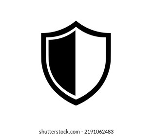 Escudo, protección, seguridad, símbolo de calidad de la marca, signo, diseño del logotipo del emblema. Elementos de diseño para el concepto de diseño e ilustración de vectores de seguridad y protección.