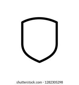 Shield, protect, security safety, defend. Editable vector stroke 500x500 Pixel