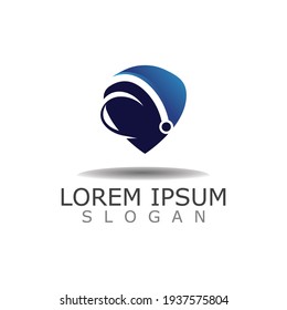 Proteger con tecnología logotipo diseño plantilla de inspiración vector