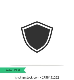 Shield, Protected, Safety, Guard, Firewall, Defense, Armor, Scurity Icon Illustration Logo Template. Shield Sign Symbol. Vector Icon EPS 10