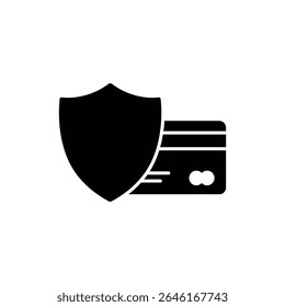 Shield Protecting Credit Card Representing Payment Security