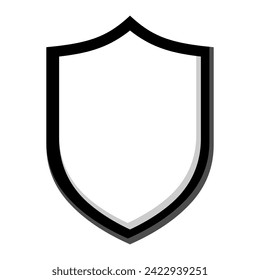 Icono del vector de concepto de protección de escudo. Símbolo Escudo del diseño del sitio web, logotipo, aplicación, ilustración del vector.