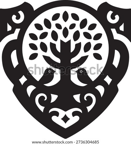 Shield Protection Emblem For Security Assurance And Trust Concept