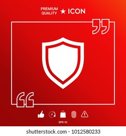 Shield. Protection icon