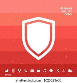 Shield, protection icon