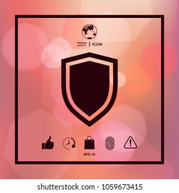 Shield, protection icon
