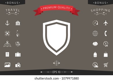 Shield, protection icon