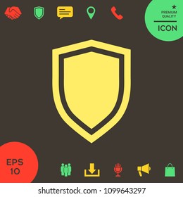 Shield, protection icon