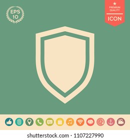 Shield, protection icon