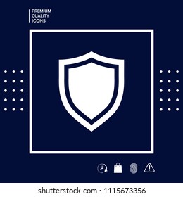 Shield. Protection icon - Powered by Shutterstock - Get 15% off with code: PIKWIZARD15