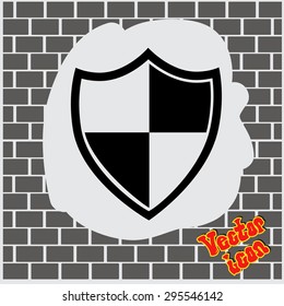 Shield protection icon