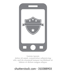 Shield protection icon
