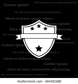 Shield protection icon