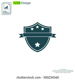 Shield protection icon