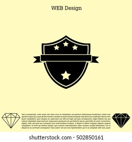 Shield protection icon