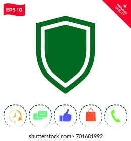 Shield, protection icon