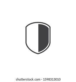 Shield Protection Icon Design ilustration