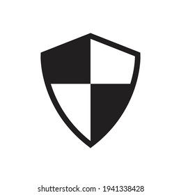 Shield protection icon design isolated on white background