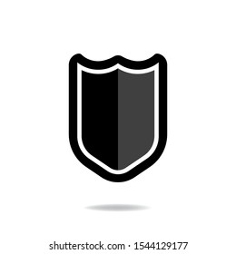 Shield Protection Icon flat design. Vector Illustration