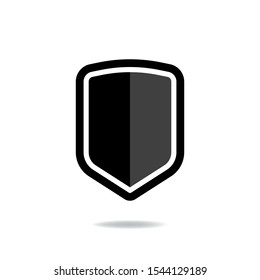 Shield Protection Icon flat design. Vector Illustration