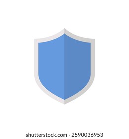 Shield protection icon in flat design. secure, defense color sign symbol