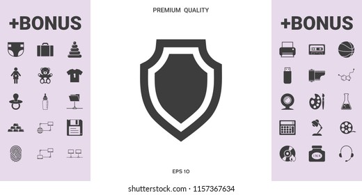 Shield - protection icon - graphic elements for your design
