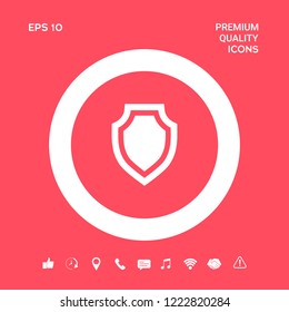Shield - protection icon. Graphic elements for your design