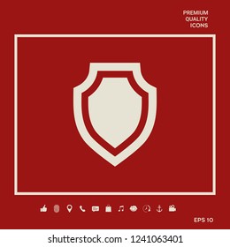 Shield - protection icon. Graphic elements for your design