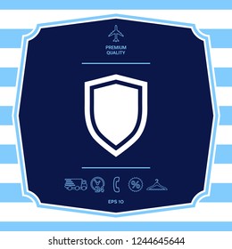 Shield, protection icon. Graphic elements for your design