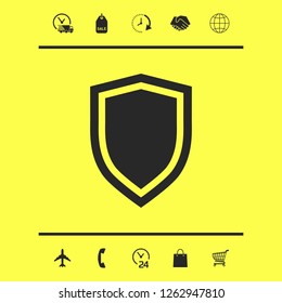 Shield, protection icon. Graphic elements for your design