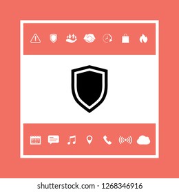 Shield, protection icon. Graphic elements for your design