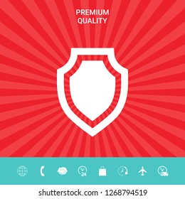 Shield - protection icon. Graphic elements for your design