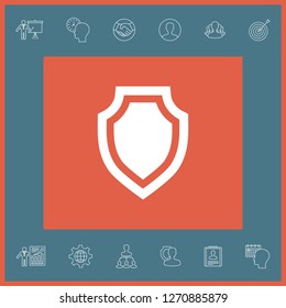 Shield - protection icon. Graphic elements for your design